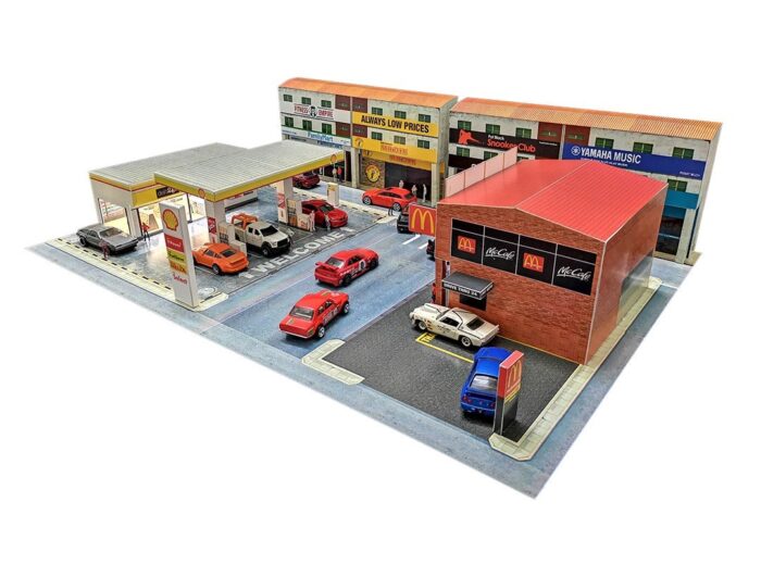 create an instant city block in 1:64 scale with this city diorama